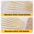 Perfect Stix Paddle Pick 6-200, 6" Bamboo Paddle Pick Skewers, Pack of 200