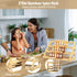 Banlilus Cabinet/Countertop Spice Rack - Bamboo Wood Spice Rack Organization