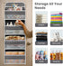 Andahoom Organizer,4 4 44lb Nursery,Closet, Ease of Assembly Over The Door Shelves & Side Pockets,Anti Tilt Hanging