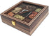 9 Countertop Premium Wooden Spice Box with Glass Lid Compartment Masala Organizer for Kitchen Storage