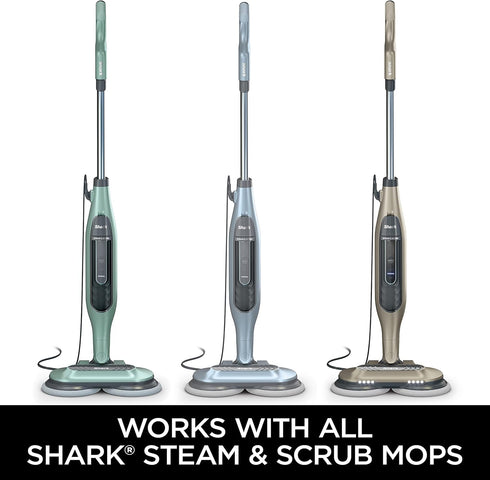 S8001, S8201, S7201 S7001, XKITP7000D Shark Steam & Scrub Dirt Grip Soft Scrub & Dusting Washable Pads, Fully Reusable