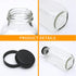 Encheng Beverages Drinking Bottles 12oz, Glass Water Bottle with Lids, Octagonal Vintage Juice Bottles 20Pack