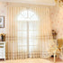 WINYY European Style Sheer Curtain, 1 Panel Voile Rod Pocket Top Window Drape for Bedroom Living Room, 52"x84"