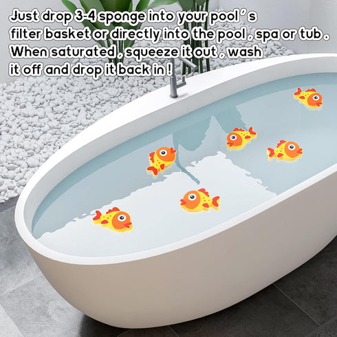 30 Swimming Swimming Irenare Pieces Oil Absorbing Sponge Pool and Spa Scum Absorbing Hot Tub Accessories Hot Tub