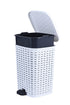 Superio Wicker Trash Can, 3.1 Gallons, White