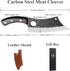 Upgraded Huusk Kitchen Chef Knife Viking Knife with Sheath, Japanese Forged Multipurpose Meat Knives with Gift Box