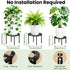 3-Pack Use(10.24" 10.24" 8.66" TOSKING Plant Stands - Heavy Duty Low Plant Stand, No Assembly Required Risers