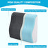 TANYOO Back Support Pillow for Recliner Dual Layer Lumbar Support Pillow with Gel Memory Foam Ergonomic Orthopedic