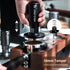 58mm Espresso Tamper with WDT Tool, Calibration Spring, Stainless Steel Flat and Spiral Bases, All-In-One Accessories