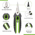 WORKPRO Pruning Shears, 6.25'' Stainless Steel Hand Scissors with Sheath for Precision Pruning