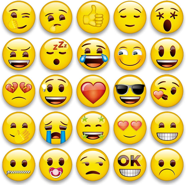 MORCART Emoji Magnets for Fridge, Decorative Magnetic Board for Classroom Office Cubicle, Cute Funny Smiley Gifts