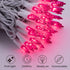 Christmas Pink Mini String Lights, 100 Count 25 Feet Waterproof Fairy Lights for Indoor Outdoor Decoration