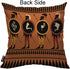 Mugod Ancient Greek Pillowcase, Black-Figured Greek Warrior with Spear and Shield, 18"x 18" Cotton Linen