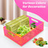 Acrylic Storage Bin, Heavy Duty Pantry Storage Container with Handles for Organizing Fridge, Cabinet, Cupboard