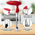 Zulay Kitchen Premium Apple Corer Tool - Ultra Sharp, Stainless Steel, Serrated Blades for Easy Coring - Easy to Use