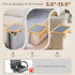 3.5"-13.5" Couch Armrest Table, Foldable Bamboo Sofa Arm Tray for Couch with a Non-Slip Pad, Clip On Couch Arm Table