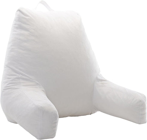 Cheer Collection Reading Pillow with Arms Portable Bed Pillow for Sitting Up