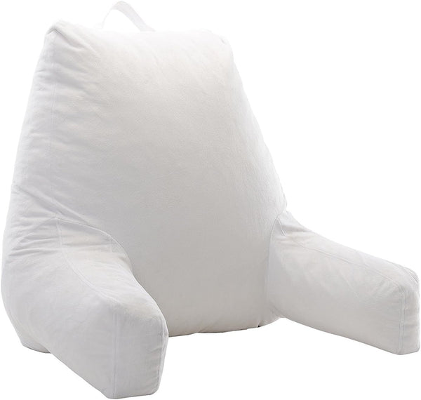 Cheer Collection Reading Pillow with Arms Portable Bed Pillow for Sitting Up