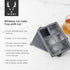 Viski Whiskey Ice Cube Tray with Lid, Makes Six 2-Inch Ice Molds, Stackable Silicone Molds for Home Bar, Set of 1, Grey