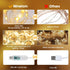 300 Dimmable 8 2 Pack Minetom Curtain Lights, LED Fairy Lights with Remote and Timer, Modes, USB Powered String Lights