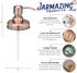 Jarmazing Products Vintage Styled Copper Mason Jar Soap Dispenser Lids, One Pack