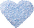 Artificial Silk Rose Petals for Romantic Night, Wedding, Party, Anniversary Flower Decorations (Light Blue & White,