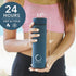 15oz Pure Zen Tea Thermos with Infuser for Hot and Cold Infusions - Stainless Steel - Tea Infuser Bottle - Leakproof