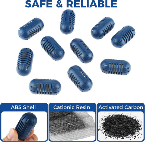 20 Pack Demineralization Cartridge for Humidifier, Fit for HoMedics Ultrasonic, Prevent Hard Water Build-Up & Purifies