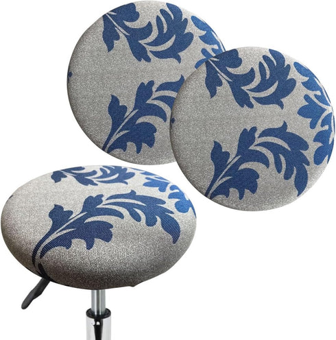 Levoberg Stool Cover Round Printed Bar Stool Seat Slipcover Stretch Rolling Stool Cover
