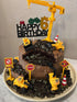 Vitalili 18 Set Construction Cake Topper, PCS Construction Cake Decorations Excavator Tower Crane Cupcake Topper