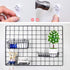 GBYAN 2 Pack Wire Wall Grid Panels with Lights and Clips, Large Photo Board for Home, Office Room Decoration