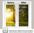 WPCTEV One Way Mirror Window Film - Daytime Privacy Static Non-Adhesive Decorative Heat Control for Home and Office