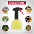 Evo Oil Sprayer Minis, Non-Aerosol for Olive, Cooking Oils, and Vinegars, 8-Ounce Capacity, 1 Each Yellow and Green