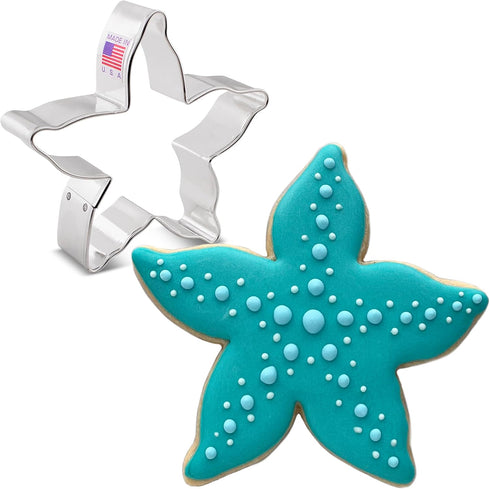Starfish Cookie Cutter - 3.75", Made in USA by Ann Clark