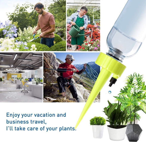 YIMIKE Plant Self Watering Spike, Plastic Self Watering Device with Slow Release Control Valve, 12PCS for Indoor &