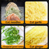 UpTuoLi Pasta Noodle Cutter, Stainless Steel Manual Noodle Lattice Roller Dough Cutter Pasta Spaghetti Maker Garlic