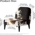 Generic Armless Armless Armless Stretch Chair Slipcovers Cow Print Accent Chair Covers Removable Non-Slip Couch Cover