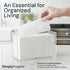 Countertop 10.75" 6.5" SimplyImagine Acrylic Paper Towel Dispenser - Open Tray Hand Towel Holder for Multifold, C-Fold