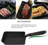 MyLifeUNIT Japanese Tamagoyaki Pan, Nonstick Square Omelette Pan 7 x 5 inches, Black with Silicone Spatula