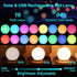IP65 8-inch LOFTEK Solar Ball Lights with Ground Pile, RGB Colors Changing Floating Pool Ball Lights, Waterproof USB