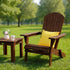 VINGLI Folding Adirondack Chair, Wood Adirondack Chairs for Outdoor, Foldable Fire Pit Chairs for Patio, BBQ, Porch