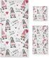 Pfrewn Cute Gnomes Hearts Pink Towels Set of 3 Romantic Romantic Love