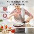 Moss & Stone Aluminum Pots And Pans Set Nonstick, Removable Handle Cookware, Stackable Pots And Pans Set, Dishwasher