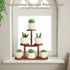 3 Desktop,Countertop,Window,Kitchen,Office Tier Wood Table Top Plant Stand,Small Windowsill Plant Shelf Desk Succulent