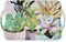Pimpernel Succulents Large Handled Tray, 18.9" x 11.6" Melamine Serveware with Botanical Design
