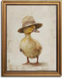 Aroutde Vintage Farm Duck Printing Canvas Wall Art Rustic Farmhouse Nursery Duck Poster