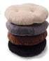 14" Augld Bar Stool Cushion Soft Velvet Padded Round Stool Cover Velvet Grey