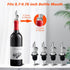 BALTRE 6PCS 3/4" Liquor Bottle Pourers, Auto Flip Olive Oil Dispenser Spout, Weighted Stainless Steel Alcohol Pourer