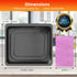 Air Fryer Cooking Tray for Instant Vortex Plus10 Qt, Food Grade Nonstick Replacement Rack Parts Grill Pan Crisper Plate for Chefman Innsky CROWNFUL 10.6Qt Air Fryer Oven, Dishwasher Safe