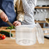 DOITOOL 1.5L Glass Saucepan with Cover, Heat-Resistant Glass Cookware Set, Small Simmer Pot for Baby Food, Pasta, Soup